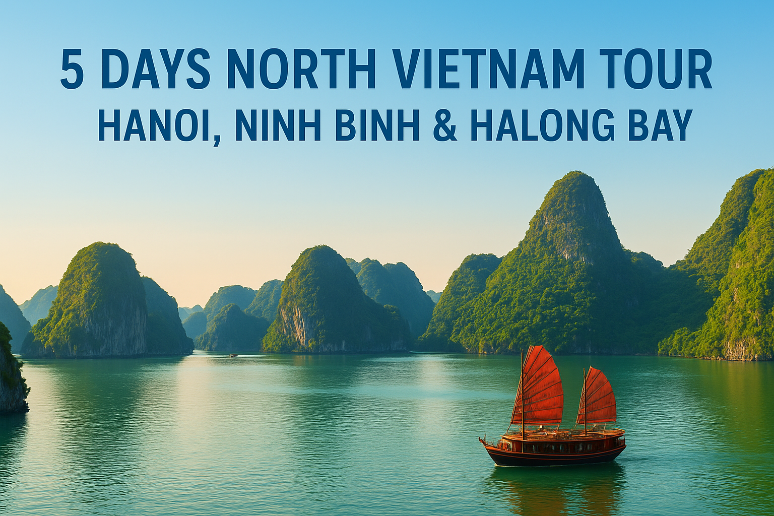 5 Days North Vietnam Tour: Hanoi, Ninh Binh & Halong Bay
